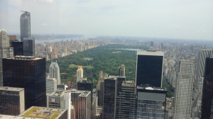 Blick vom Rockefeller Center auf den Central Park     